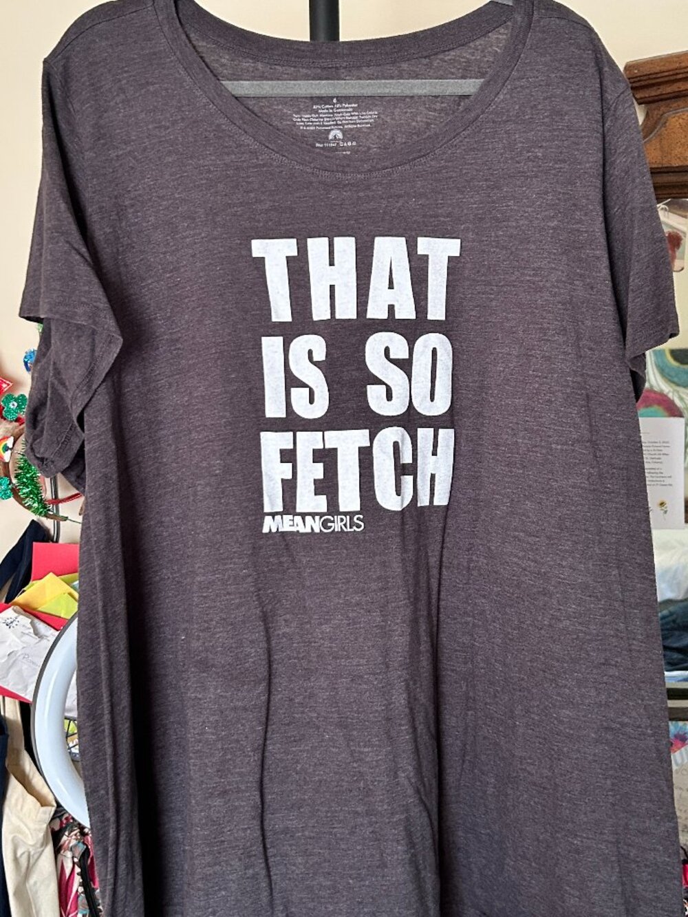 torrid Mean Girls That Is So Fetch Graphic Tee Size 6 Charcoal Gray T-Shirt 6XL